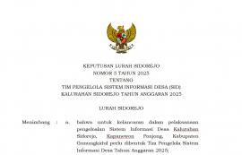 OPERATOR SISTEM INFORMASI DESA (SID) KALURAHAN SIDOREJO